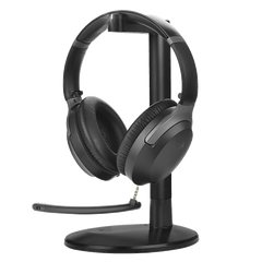 Aria Podio 3 Wireless Headphones with Mic, detachable boom mic for work calls and wireless music or video listening.