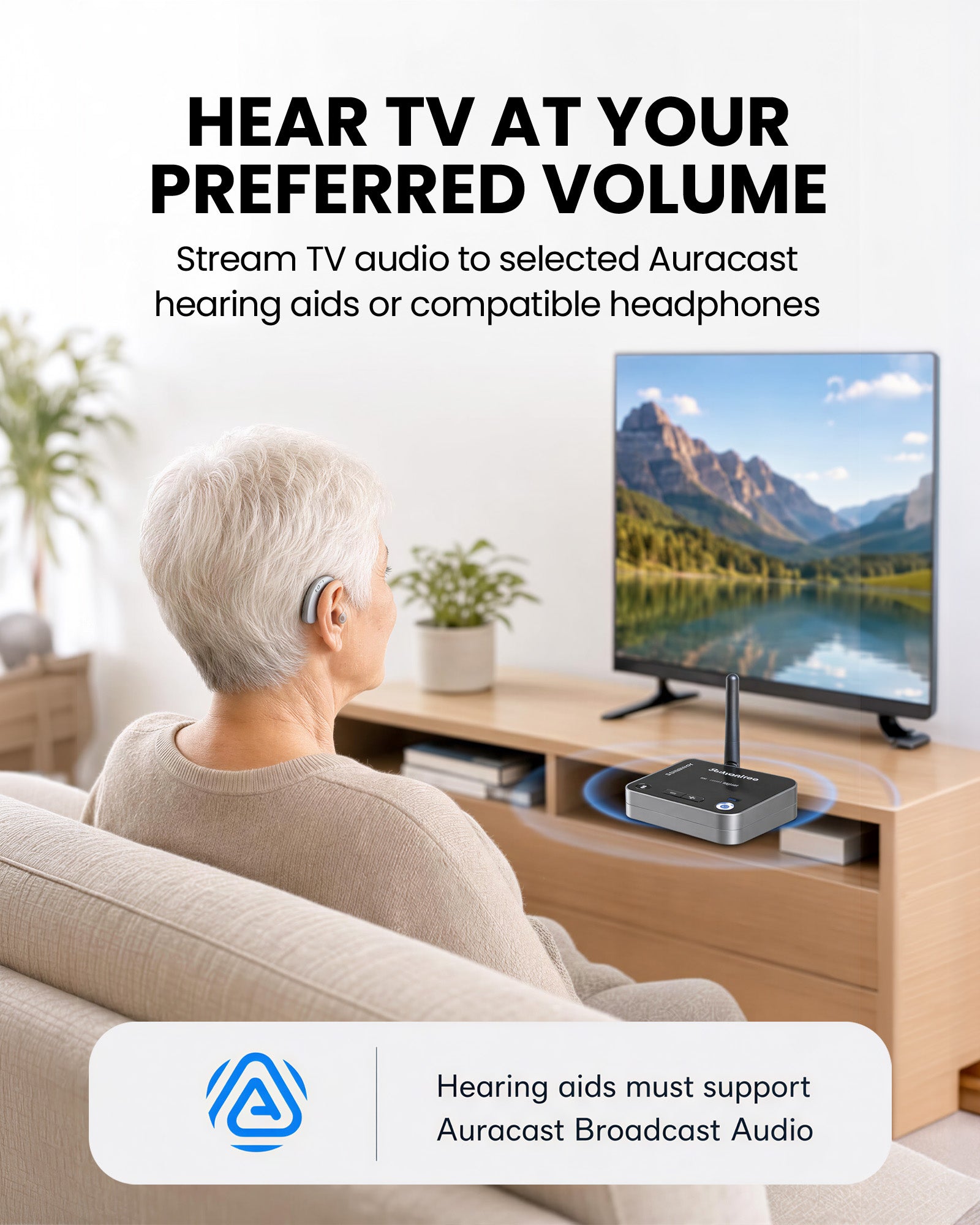 Audikast 4 | Bluetooth & Auracast TV Transmitter