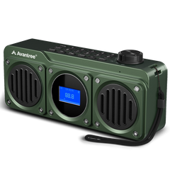 Boombyte Portable Digital FM Radio with Bluetooth Speaker Superb Sound, Metal Finish, MP3 Player, Support Micro SD Card & USB Audio Input, Long Play Time, Rechargeable, Easy to Use