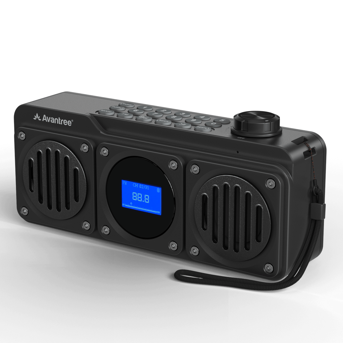 Boombyte Portable Digital FM Radio with Bluetooth Speaker Superb Sound, Metal Finish, MP3 Player, Support Micro SD Card & USB Audio Input, Long Play Time, Rechargeable, Easy to Use