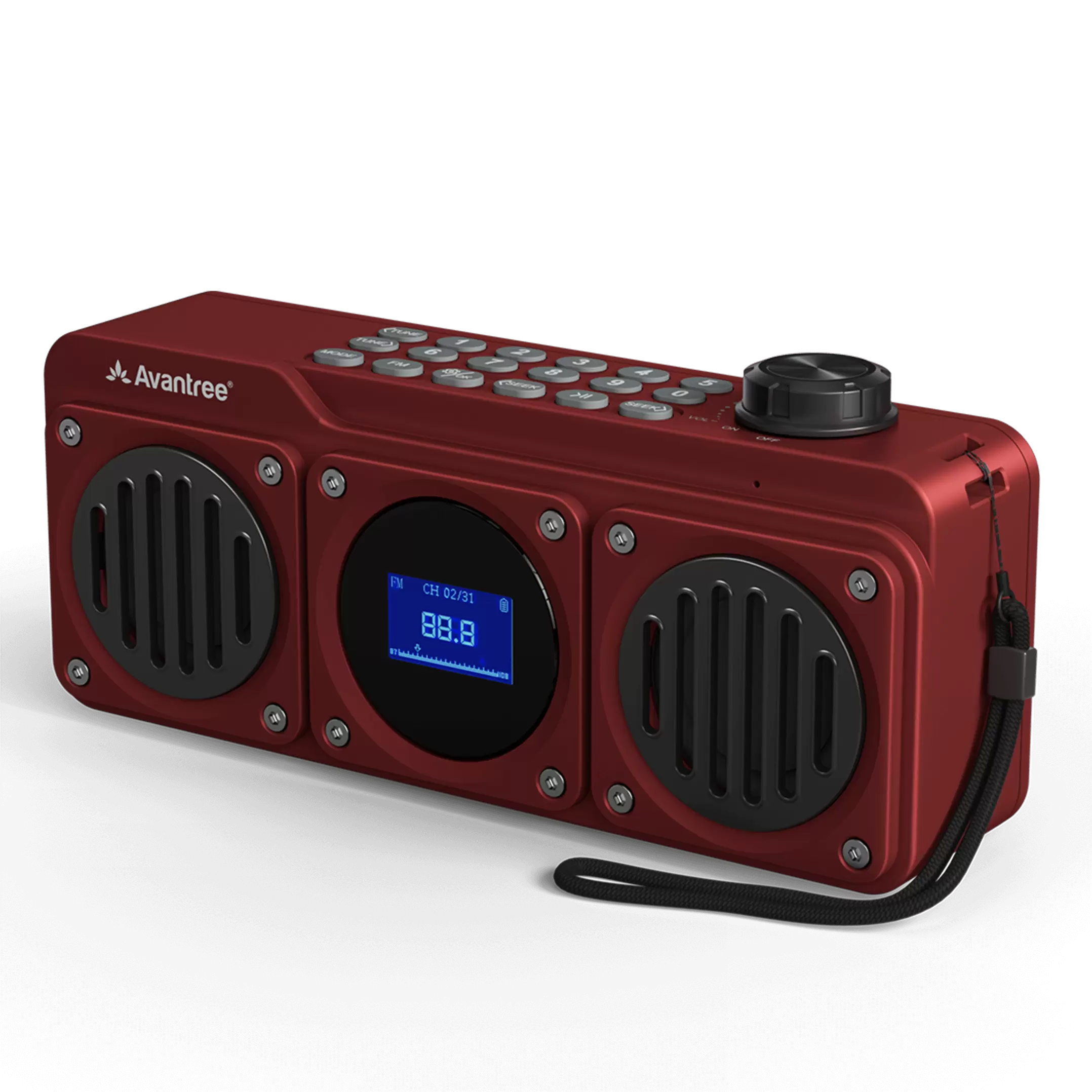Boombyte Portable Digital FM Radio with Bluetooth Speaker Superb Sound, Metal Finish, MP3 Player, Support Micro SD Card & USB Audio Input, Long Play Time, Rechargeable, Easy to Use