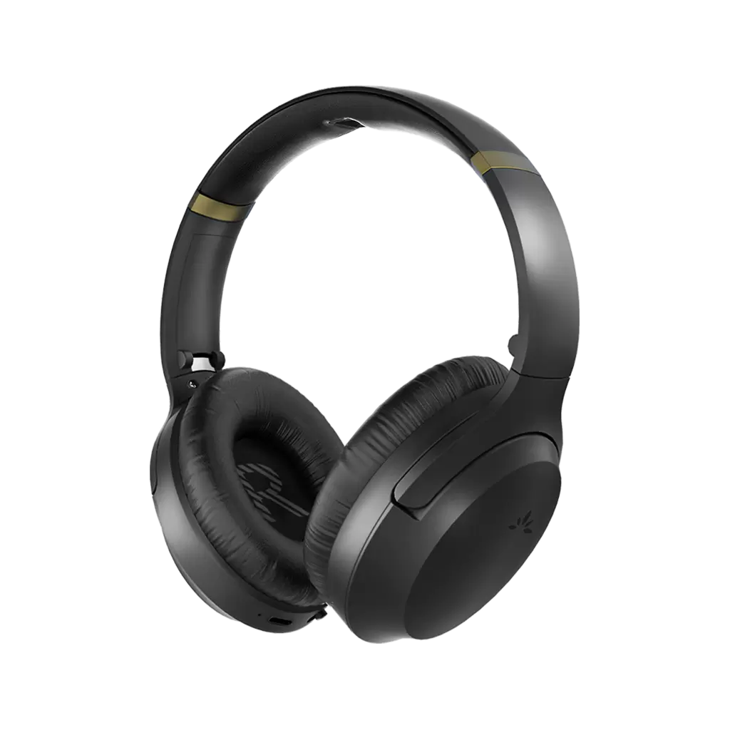 Duet Dual Wireless Headphones for TV, 2.4G connection, featuring independent volume control.