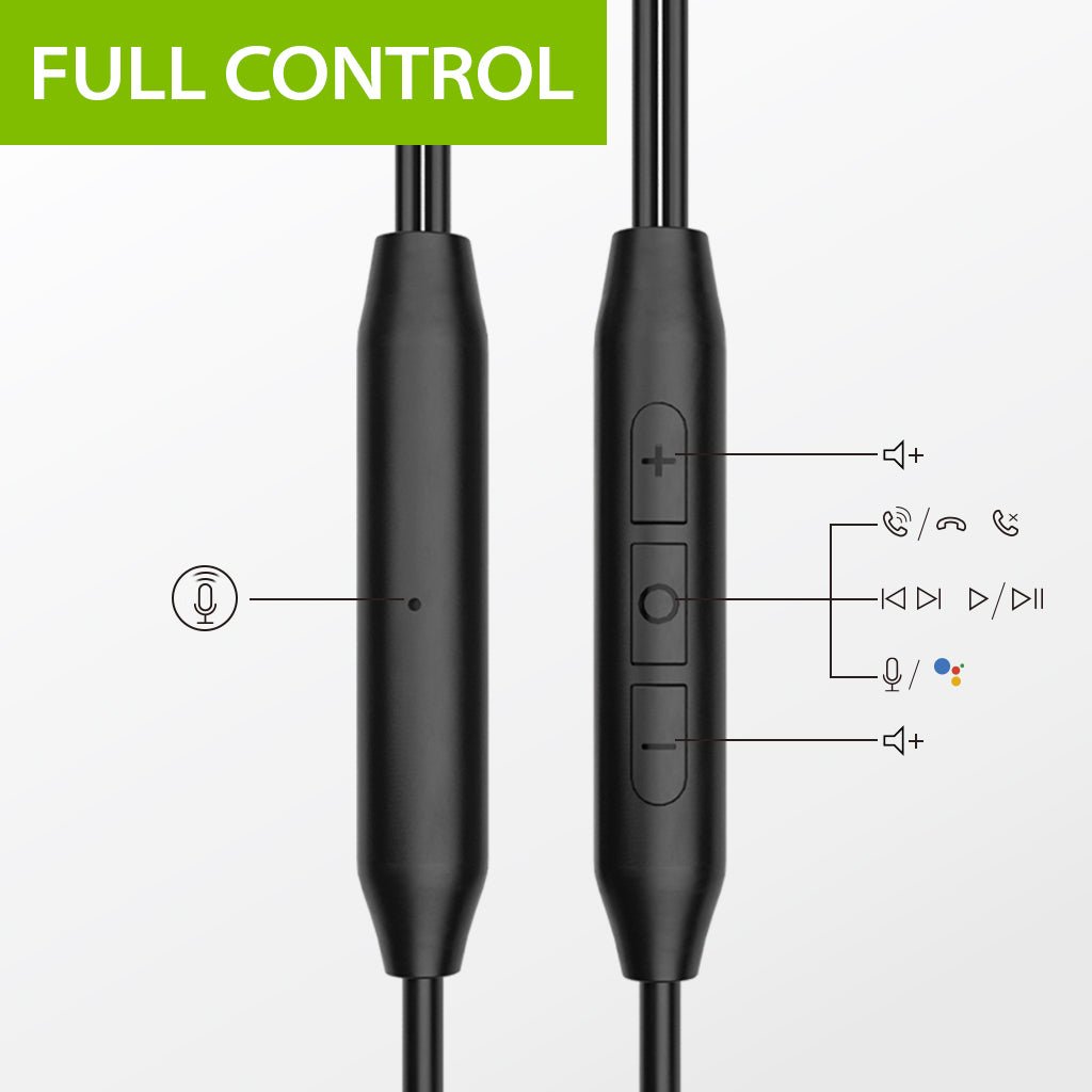 E171 Over-the-Ear Wired Earbuds, 3.5mm AUX with Multi-Functional In-Line Control, play/pause music, adjust tracks, answer calls, and activate voice assistant.