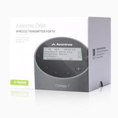 Orbit  Bluetooth TV Transmitter with LCD Screen Display, Soundbar & Stereo Simultaneous Output, Class 1 Long Range, aptX Low Latency, Connect to Two Headphones