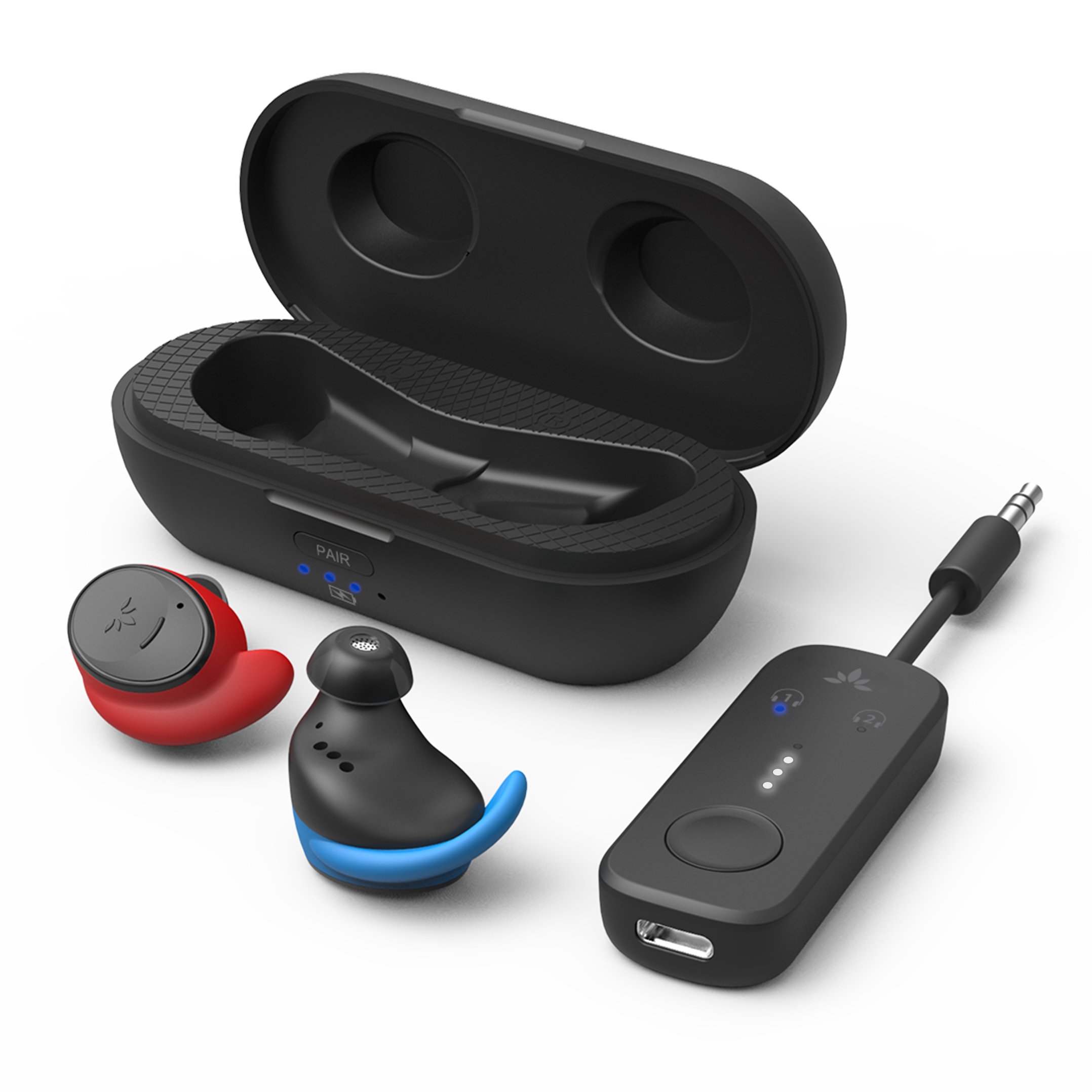Sky Ace Travel Earbuds with Adapter Set for Airplane, inflight entertainment, Nintendo, PS5, gym equipment, and AUX devices.
