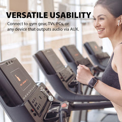 SoundJet R2 Bluetooth Adapter for Airplane, PC, Gym, and PS5, compatible with any bluetooth headphones, AUX devices, workouts, and entertainment.