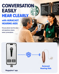 C82 Aura USB-C Transmitter for Auracast Hearing Aids & Group Listening, supports megaphone app for clear converstion to Auracast hearing aids.
