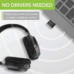 DG80P Long Range USB Bluetooth 5.3 Adapter, plug-and-play, no driver installation 