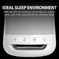 Dream Sleep Audio Machine & Night Light, soothing sleep sounds, easy to use  with 28 soothing options, nature, noise and 3 fan