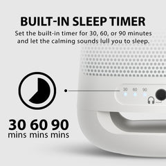 Dream Sleep Aid Sound Machine with 28 Audio Options, Built-in Timer, Breathing Nightlight, Compact Designed and Easy to Use
