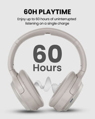 Eon 3D Bluetooth TV Headphones with 3D Surround Sound and Charging Dock, up to 60 hours continuous playback on a single charge.