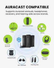 Harmony A1 Multi-Room LE Audio Auracast  Venue Speaker System for home and events. Compatible with Auracast receivers, headphones, and hearing aids.