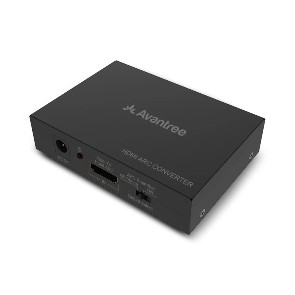 HAX05 HDMI ARC Audio Extractor Adapter for HDMI ARC TV and Soundbar, HDMI ARC Converter 5.1 PCM SPDIF + RCA Output CEC support