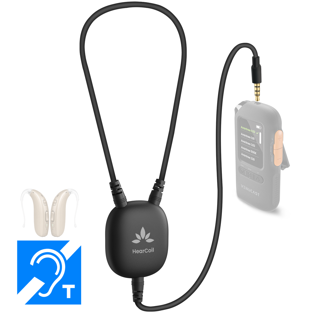 HearCoil | Wired T-Coil Neckloop for Hearing Aids