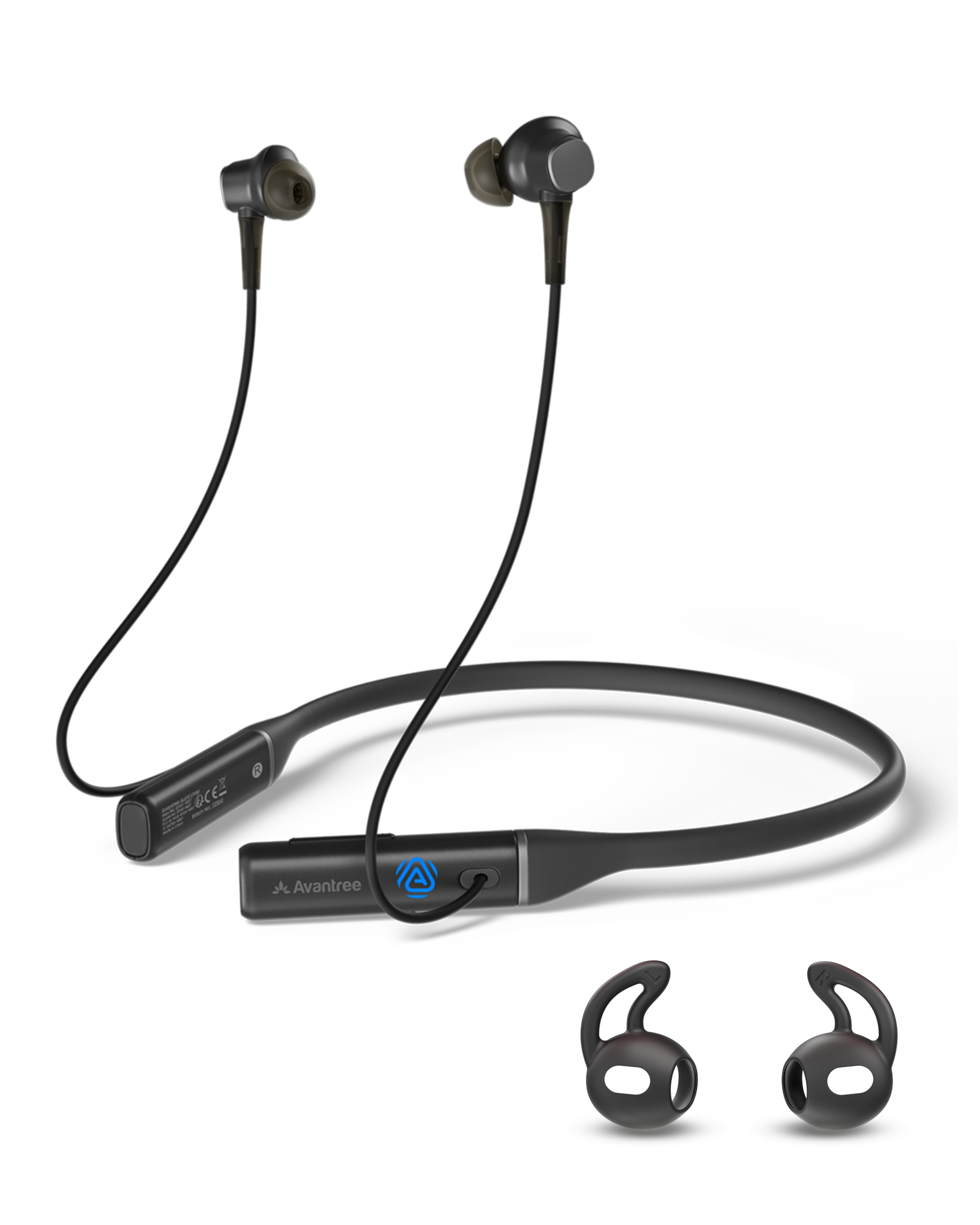 Loop-RX Auracast Neckband Earbuds. Wireless Add-on Earbuds For Aura Loop
