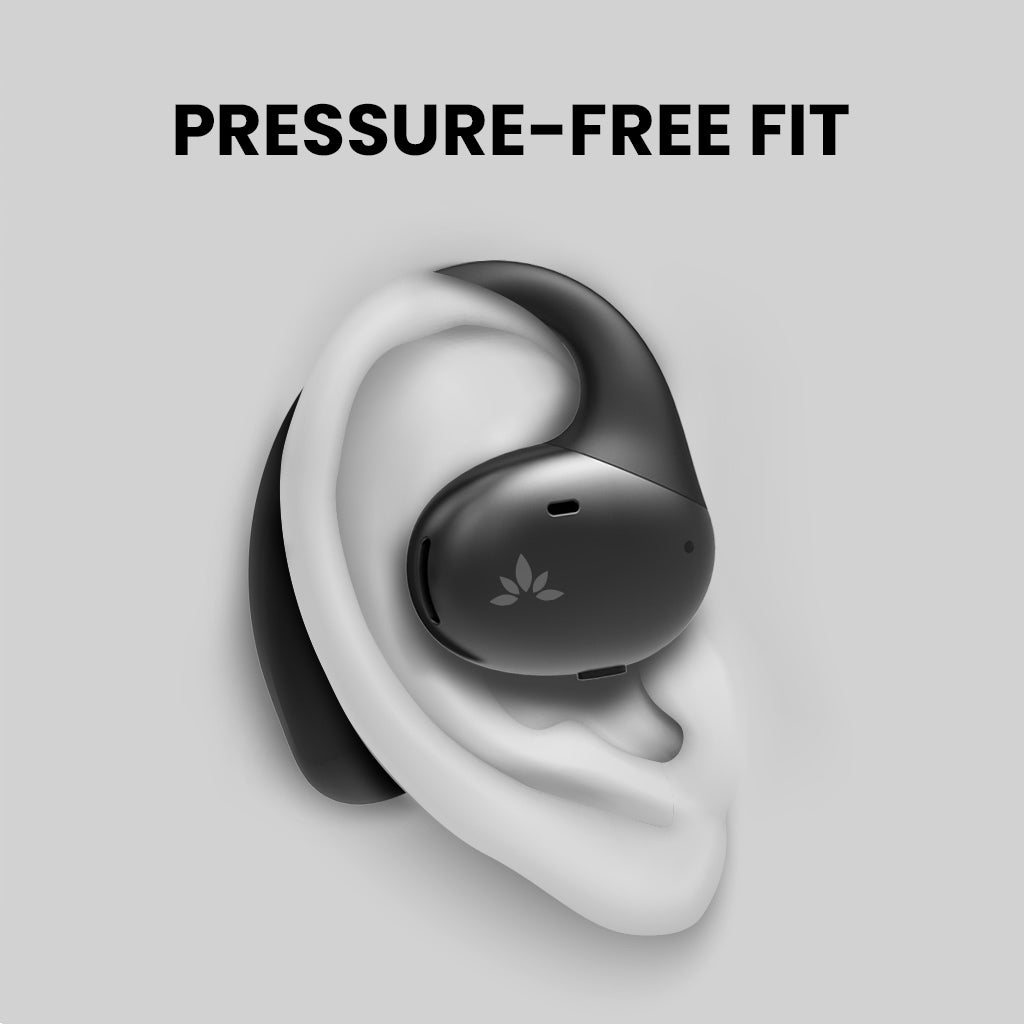 AcuEar Pebble Hearing Amplifier with Microphone for Seniors, pressure fit, open-ear design for all-day comfort