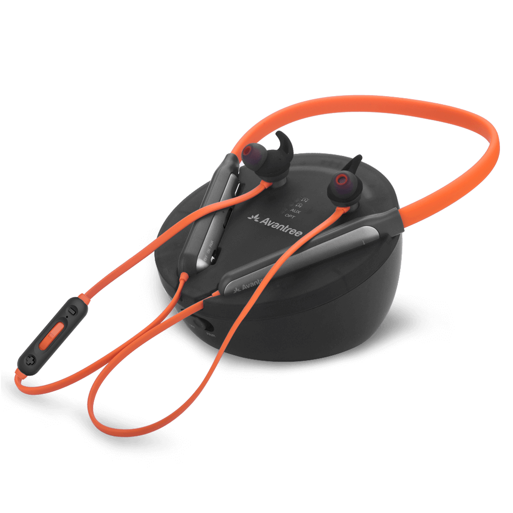 Medley Clear (6018) Wireless TV Earbuds with Transmitter & Charging Dock
