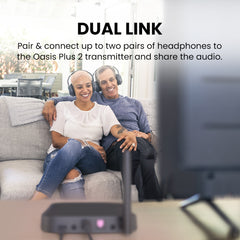 Oasis Plus 2 Bluetooth Transmitter for TV and PC, supports dual-link pairing,  two headphones simultaneously.