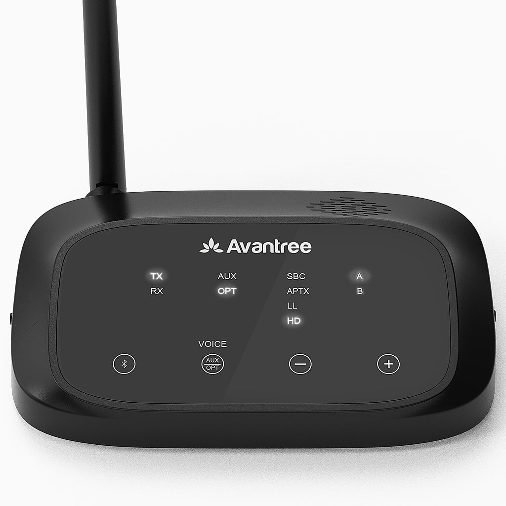 Oasis Plus Bluetooth Transmitter for TV, supports optical, and  AUX connections for wireless TV audio. Not supported HDMI