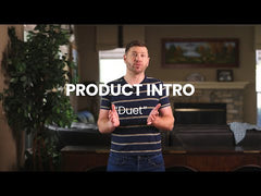 Duet Dual Wireless Headphones for TV, 2.4G connection, Works witth TV optical or AUX output and power on—no Bluetooth pairing required. Video Guide