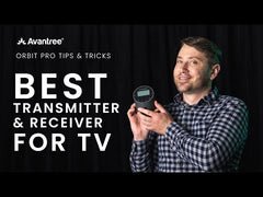 Orbit Pro Bluetooth Transmitter for TV with Optical/AUX, Surround Sound, aptX Low Latency Long Range, Universal Compatible
