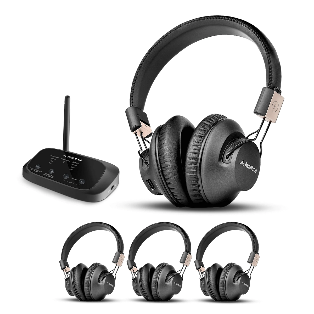 Quartet 2 Multi-User Headphones System for Churches and Events.