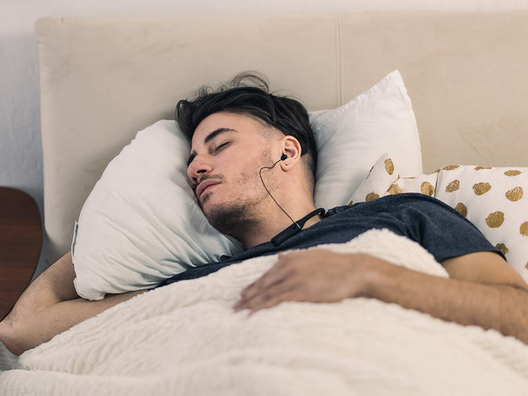 Repose Wireless Earphones for sleeping,, lightweight design, built-in controls, and comfortable all-day fit.