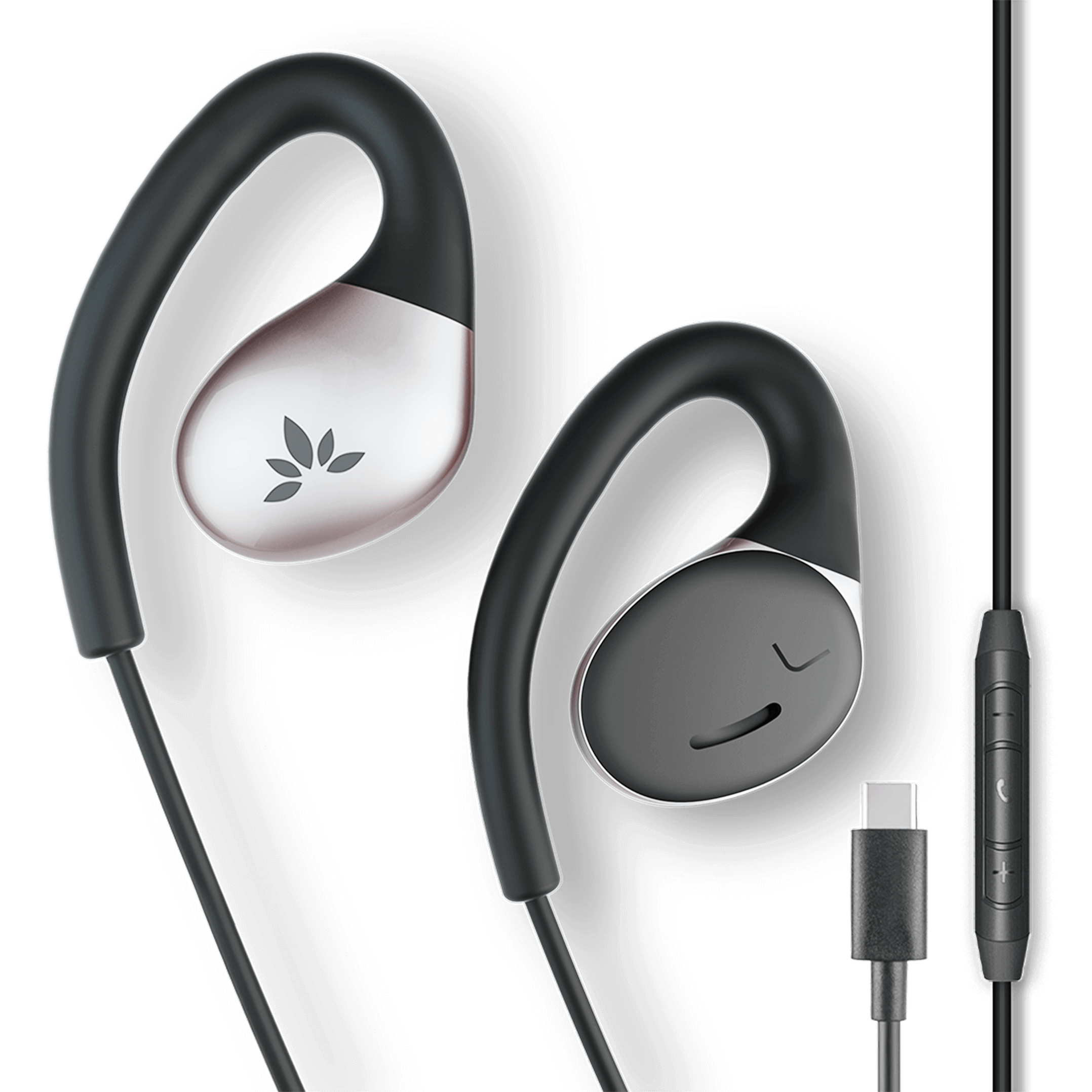 Resolve Wired Open-Ear Earbuds, compatible with USB-C smartphones, tablets, laptops, and other USB-C supported devices.