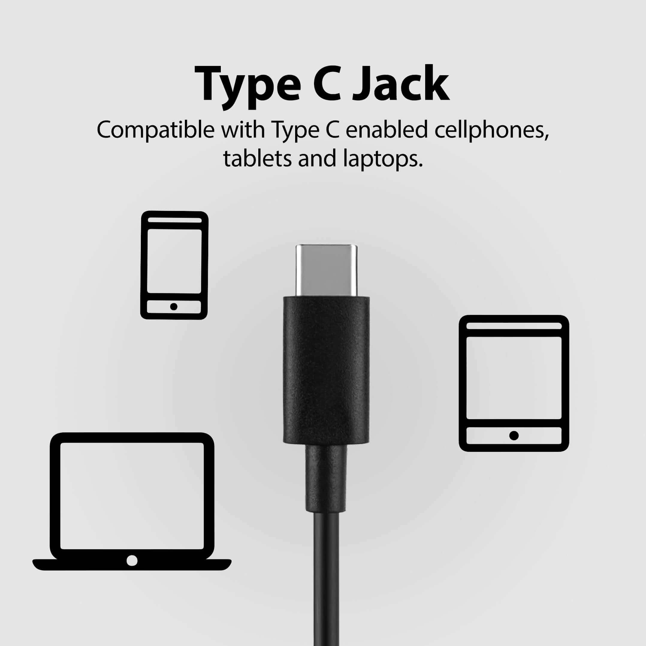Resolve Wired Open-Ear Earbuds, compatible with Type-C smartphones, tablets, laptops, and other USB-C devices.