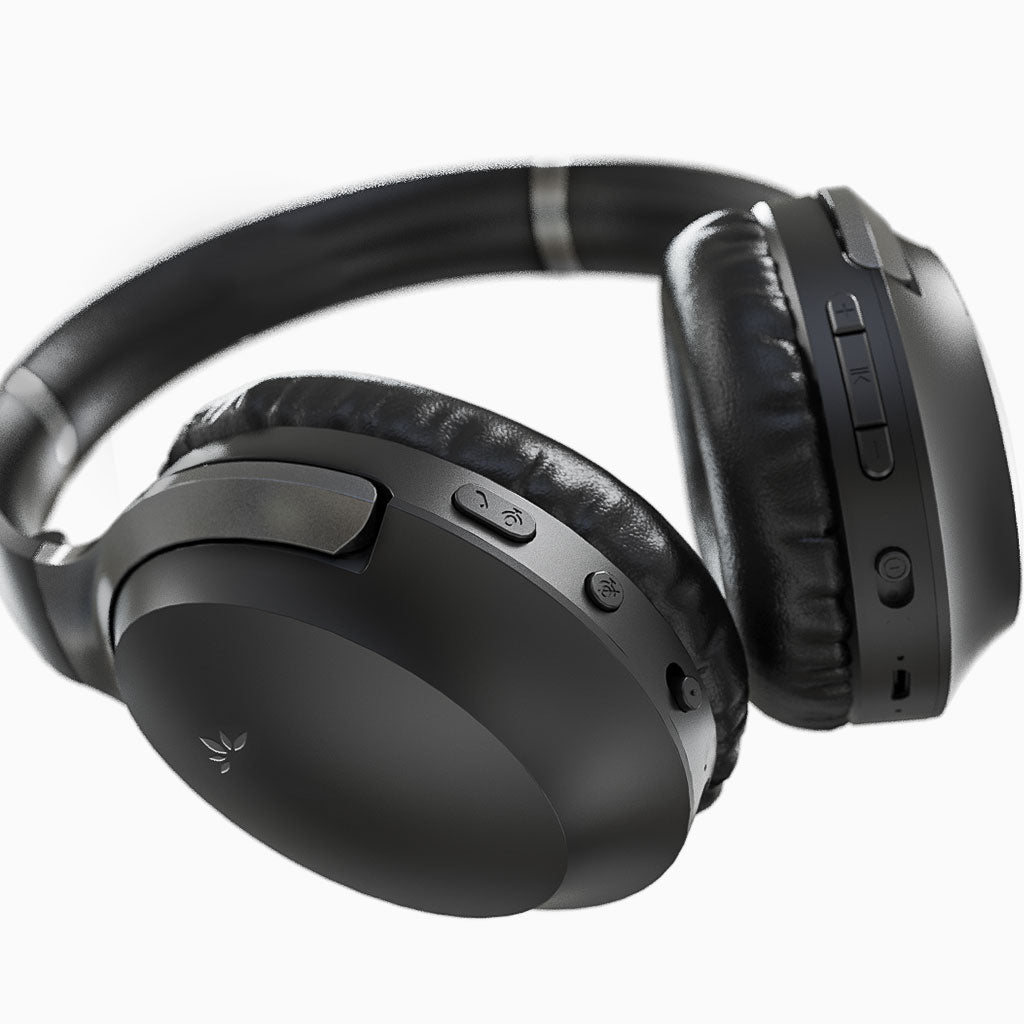 Aria 90B Bluetooth Meeting Headphones with Mic & USB Adapter, noise cancellation for Zoom, Teams, Skype, and Google Meet with indepedent volume control
