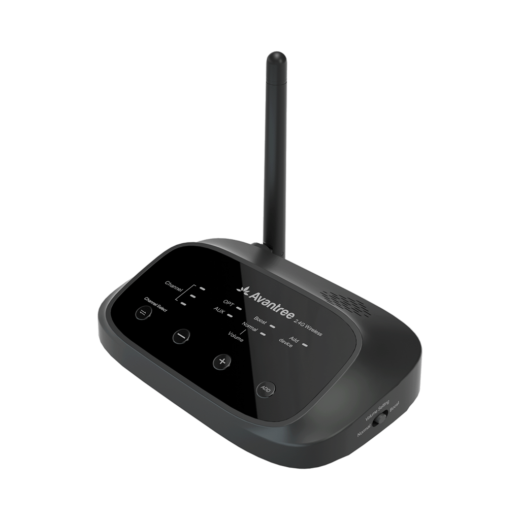 Shift Wireless Multi-Channel Switchable Wireless TV headphone Set. No Audio delay, up to 100ft