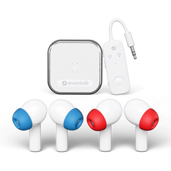 Sky Infinity NC Noise-Canceling Earbuds & Adapter. Plug-and-play transmitter, ideal for flights and everyday listening.


