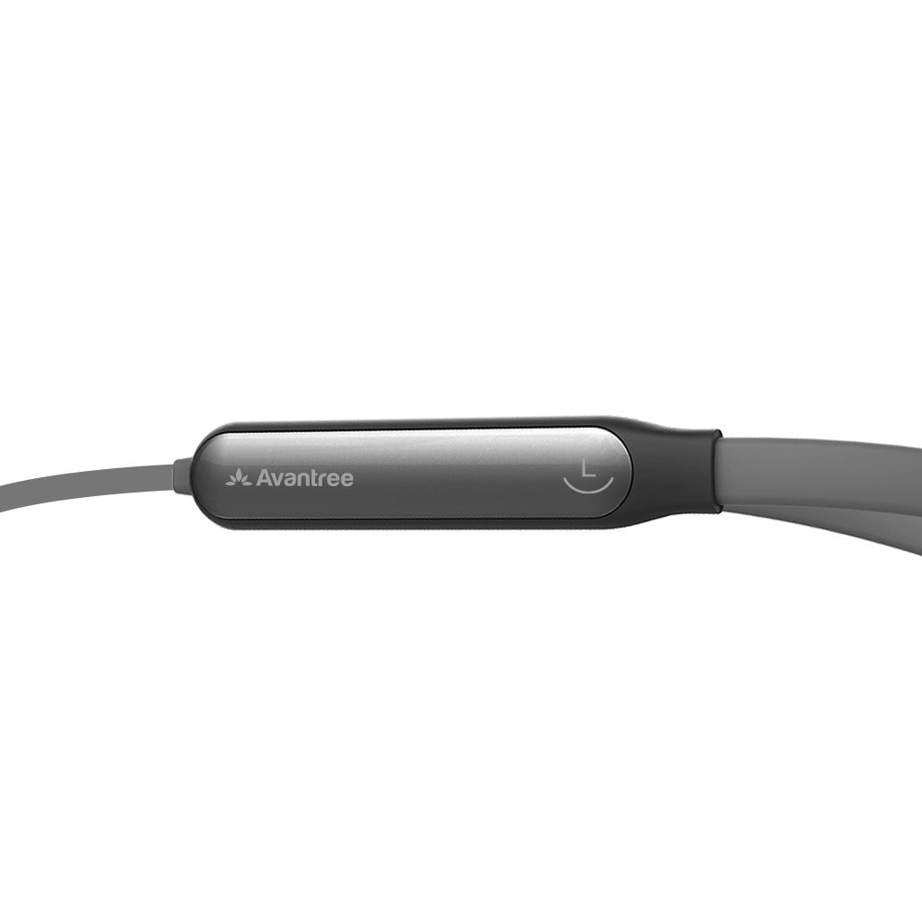 NB18 Neckband Bluetooth 5.0 Earbuds, Clear Dialogues and Enhanced Bass modes, 20 hours battery, extremely lightweight. Independent volume control
