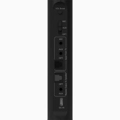 Duet Dual Wireless Headphones for TV, 2.4G connection, works with TV optical, AUX, or MIC outputs, with optical and AUX soundbar passthrough and volume boost.