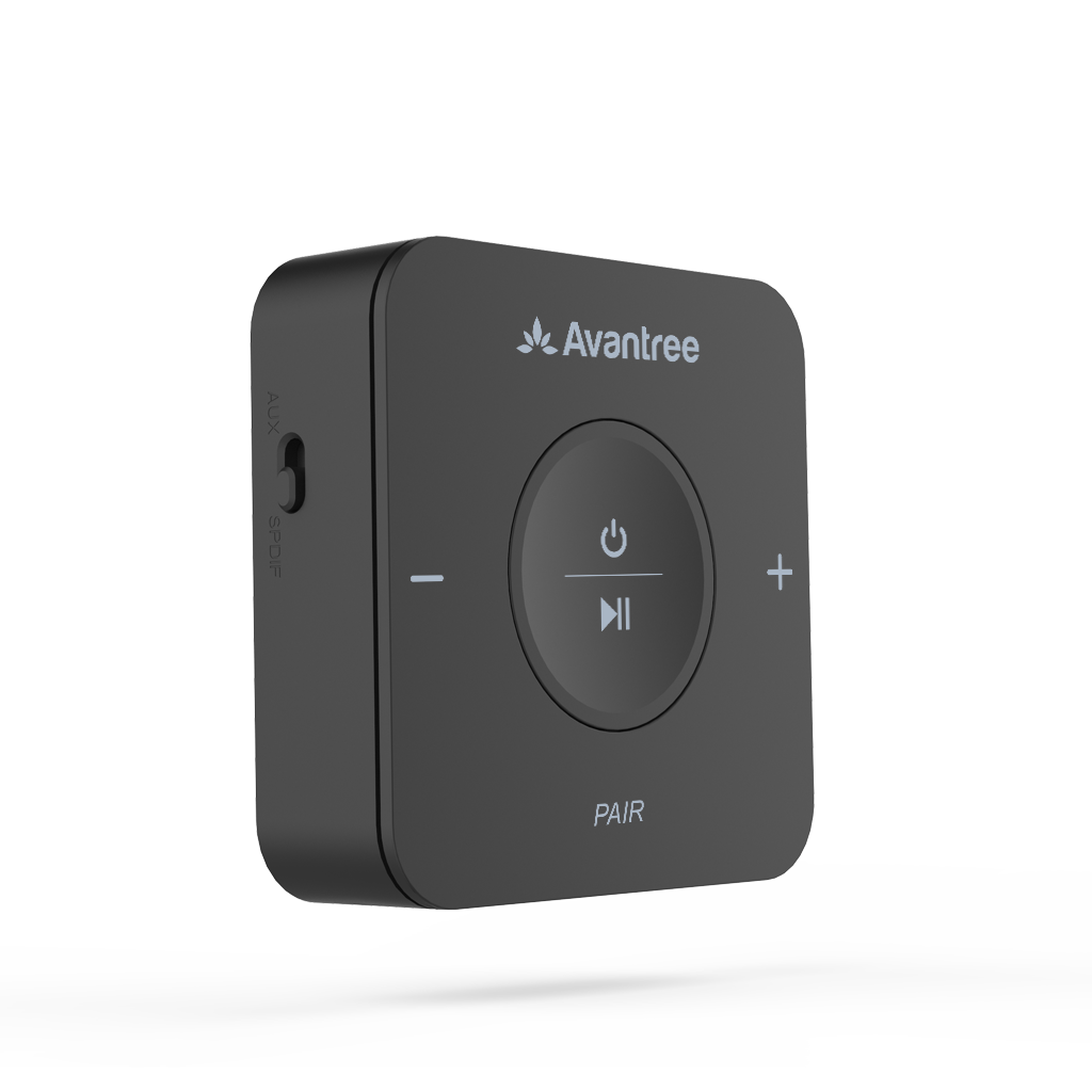 TC417 Portable Bluetooth Audio Transmitter & Receiver 2-in-1 with Build-in Battery, With independent volume control, and pairing button