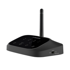 Oasis Plus Bluetooth Transmitter for TV, supports optical pass-through for simultaneous soundbar and Bluetooth headphone audio; HDMI ARC/eARC not supported.