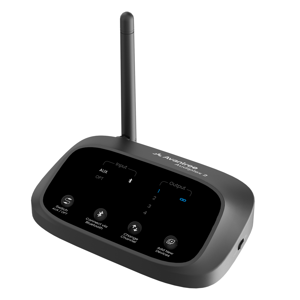 Audiplex M3 & MX Add-On Transmitter
Wireless Audio Transmitter with Optical / AUX / Bluetooth Inputs, and Mic Support, 165ft Range, Multi-Channel for Group Listening