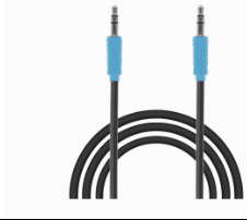 Blue 3.5 mm AUX audio cable
